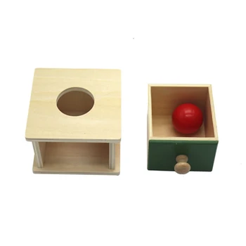 Dřevěné Montessori barvu, tvar, smyslové hračky, učební pomůcky, zásuvka box tvar párování puzzle hra, vzdělávací hračky, děti předškolního věku