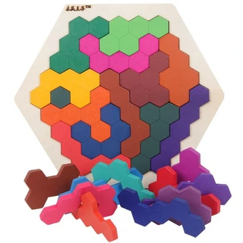 Dřevěné Puzzle, Hračky pro Děti Plástve Puzzle Zábava Řadu Puzzle Baby Rozvoj Inteligence Vzdělávání Puzzle, Dárek k Narozeninám