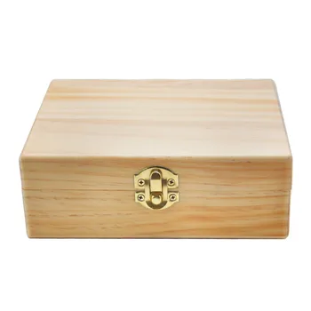 Dřevěné Skrýš S Válcování Zásobníku Přírodní Ručně vyráběné Dřevěné Tabáku a Bylinné Úložný Box Pro Kouření Dýmky Doplňky #41