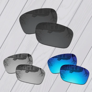 E. O. S 3 Páry Černá & Stříbrná & Led Modrá Polarizované Náhradní Čočky pro Oakley sluneční Brýle Hijinx