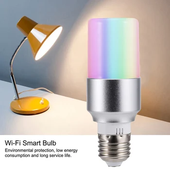 E27 B22 E14 Smart Wi-fi Žárovky, LED Svítilna APLIKACE, Dálkové Ovládání 7W RGB Magic Light Žárovka Propojit s Amazon Alexa Google