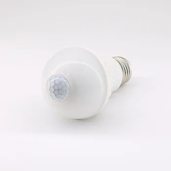 E27 Smart LED Žárovka 100-240V PIR Snímač Pohybu Lampa 5W, 7W 9W PIR Infračervený Těla, Zvuk, Světla Pro Schodiště, Garáž, Chodba