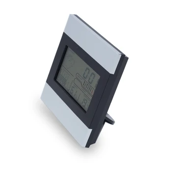 EAAGD Vnitřní Vlhkost Monitor Teploměr Digitální Vlhkoměr Sledovat ,Velký LCD Displej s Kalendářem a Budík