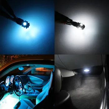 Edislight 12ks Canbus Žádná Chyba LED Lampa Auto Žárovky vnitřního Obalu Sada Pro období let 2008-2011 VW Volkswagen CC Mapu Dome Kufru, osvětlení spz