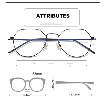 Elbru Módní Transparentní Brýle, Optické Brýle Rámy Pro Ženy, Muže, Unisex Barevné Provedení Podívaná Rám Jasné Lencová Dárek