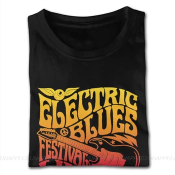 Elektrická Kytara, Blues Velkoobchod T Košile, S-6XL Muži Plain T Košile