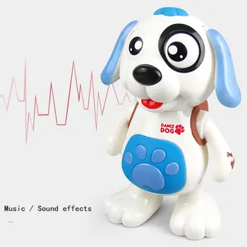 Elektrické Hudba, Světla, Tanec, Chůze Robot Psí Hračky Bez Baterie Puppy Bounce Zajímavé Bionické Funkci Hračka