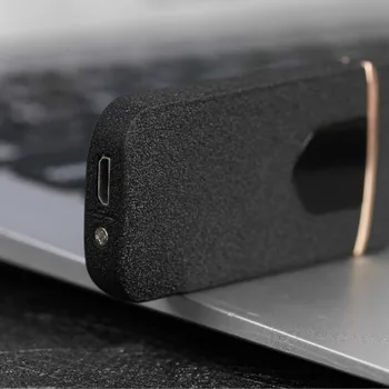 Elektrický Nabíjecí USB Zapalovač Roztomilý Dotek Indukční Větruodolný Dobíjecí Zapalovače Kovové Gadgets pro Muže Kouření