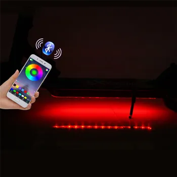 Elektrický Skútr Bluetooth Noční Bezpečnostní Světlo Pro Xiaomi M365 Svítilna LED Strip Bar Lampa Skateboard Noční Bezpečnostní Světlo K