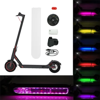 Elektrický Skútr Bluetooth Noční Bezpečnostní Světlo Pro Xiaomi M365 Svítilna LED Strip Bar Lampa Skateboard Noční Bezpečnostní Světlo K