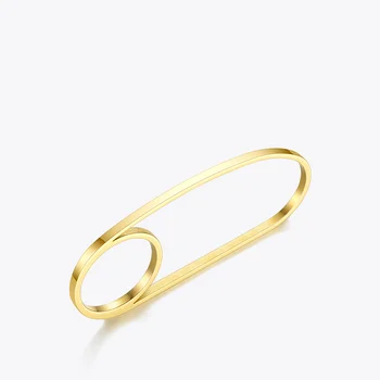 ENFASHION Multi Prst Prsten z Nerezové Oceli Zlaté Barvy Minimalistický prsten Pro Ženy Módní Šperky 2020 Přátele Dárky R204066