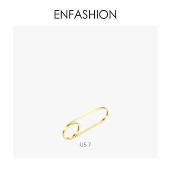 ENFASHION Multi Prst Prsten z Nerezové Oceli Zlaté Barvy Minimalistický prsten Pro Ženy Módní Šperky 2020 Přátele Dárky R204066