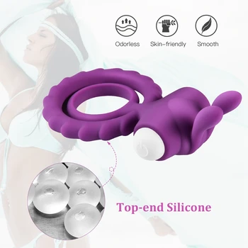 Erekční Vibrační Kroužek pro Muže Klitoris Stimulátor Delší Erekce Silikonové Kapela Kroužky Zpoždění Ejakulace Osobní zdravotní Péče Masér