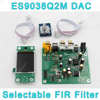 ES9038 ES9038Q2M Mini DAC, Optický Koaxiální IIS I2S DSD Vstup Dekodéru DAC Sluchátkový Výstup Pro Předzesilovač Zesilovač LCD Displej