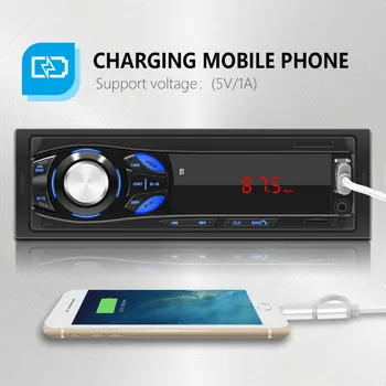 Essgoo 1 Din autorádia Bluetooth Auto Stereo LED Displej FM Vstup Aux Mp3 USB AUX IN FM Auto Přehrávač 32GB TF Karta Volitelné 1din