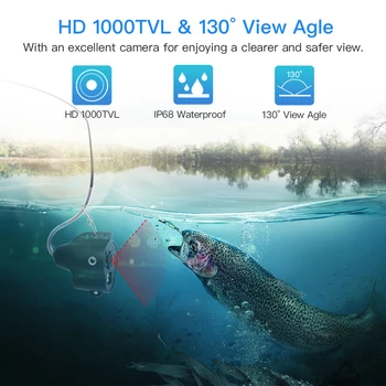 Eyoyo Ryby Nálezce Podvodní Rybolov Kamera HD 5 Palcový 1000TVL Video Podvodní fotoaparát subaquatica dvr Rybaření na LEDU Kamera fishfinder