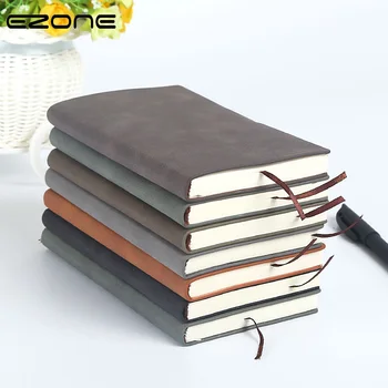 EZONE A5/A6 Kožený Kryt na Notebook Business Notebook Studentské Kanceláři Psaní Notebook Deník Line Vnitřní Stránky Školy s kancelářskými