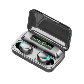 F9-5 TWS Sluchátka Bezdrátová Bluetooth 5.0 Sluchátka 9D Vodotěsné Stereo Sportovní Sluchátka Gamer Gaming Headset s Mikrofonem