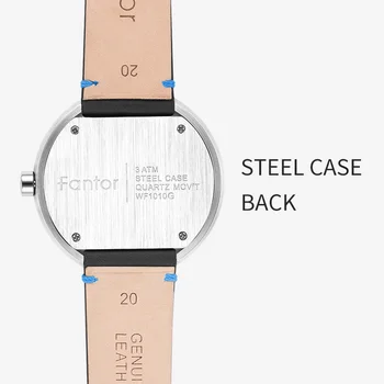 Fantor Ležérní Minimalistický Muži Hodinky Top Luxusní Značky Japan Quartz Náramkové hodinky Vysoce Kvalitní Slim Tenké Kožené Hodinky pro Muže