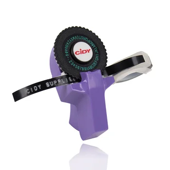 Fialová Cidy C101 Manuální Tvůrci Štítků pro 9mm, 3D Reliéfní Plastický Štítek Pásky Mini Držadlo, psací Stroj, Výměna Motex E101
