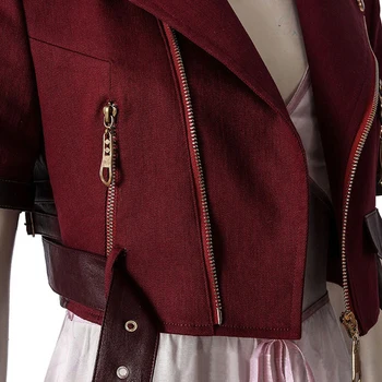 Final Fantasy VII FF7 Remake Aerith Gainsborough Cosplay Kostým Kompletní Oblek, Šaty