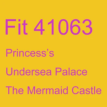 Fit Přátele Série Princess 41063 Podvodní Palác Mořská panna Hradu Set DIY Model, Stavební Bloky Hračky Pro Děti, Dívky Dárek