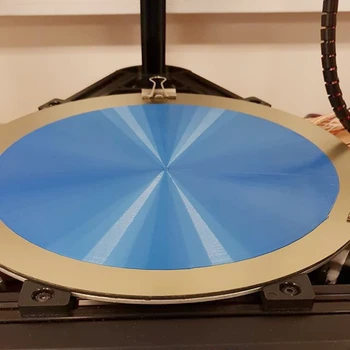 FLEXBED Nové Kolo Prům 380mm Jaro Ocelového plechu Tepla Postele aplikovaná PEI Stavět Desku se Základnou pro Delta Predator 3D Tiskárny
