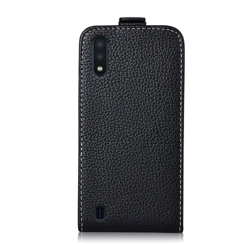 Flip Pouzdro Pro Samsung Galaxy M01 Kryt Galaxy M01 Roztomilé Kožené Telefon Bag Plain Pouzdro pro Samsung M01 M 01 Případě