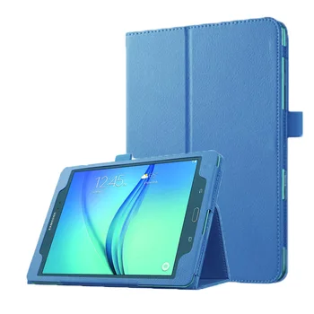 Flip Stand PU Kůže Tablet Pouzdro Pro Samsung Galaxy Tab T550 T555 SM-T550 9.7 palcový Chytrý Kryt Pouzdro Protector Shell+film+pero