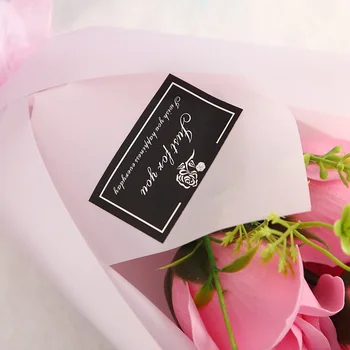 Flone Umělý 7 Hlav Rose Mýdlo květ Falešné Květiny, Den matek, Valentýn Qixi Festival, Dárek, Dárek, krabice, Domov, Dekorace