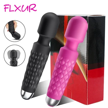 FLXUR Výkonné Vibrátory AV Vibrátor Magic Wand pro Ženy Klitoris Stimulátor Tělo Masér G Spot Vibrační Ženské Sexuální Hračky pro Ženy