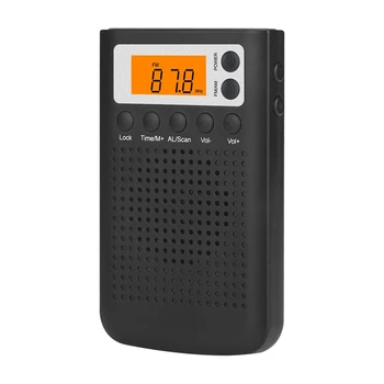 FM/AM Rádio, Digitální Mini Přenosný Stereo Sluch Rádio pro Seniory Baterie
