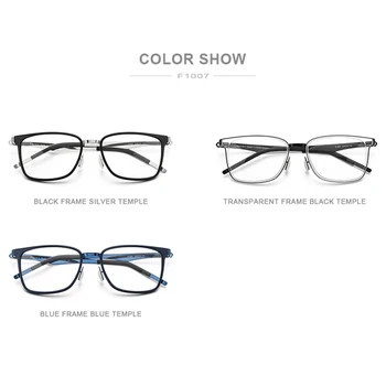 FONEX Slitiny Acetát Brýle Muži Náměstí Předpis Krátkozrakost Optické Brýle Rám 2020 Nové Korea Ženy Bezšroubové Brýle F1007