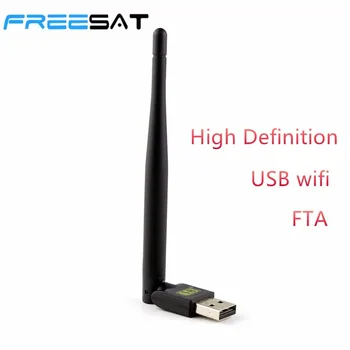 FREESAT TV mini wireless USB WiFi adaptér s Anténou Pro V7 V8 Series Digitální Satelitní smart tv android smart TV box