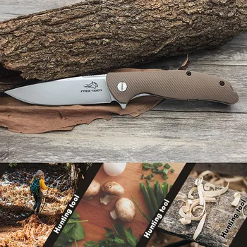 FREETIGER Skládací Nůž, Model FT801 Čepel z Nerezové Oceli Nylon Vlákno Rukojeť kuličkové Ložisko, Lov, Přežití Taktické EDC Nože