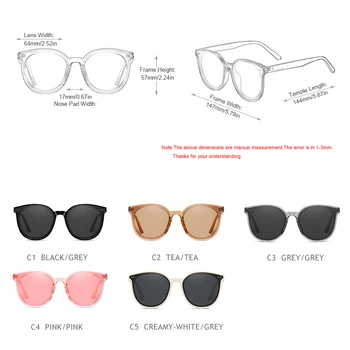 FUQIAN Módní Nadrozměrné Polarizované sluneční Brýle, Ženy, Muži 2020 Luxusní Kulaté Sluneční Brýle Unisex Vysoce Kvalitní Řidičské Brýle UV400