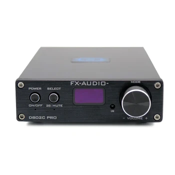 FX D802C PRO Wireless Bluetooth Verze Vstup USB/AUX/Optické/Koaxiální Čistě Digitální Audio Zesilovač 24Bit/192KHz 80W+80W OLED