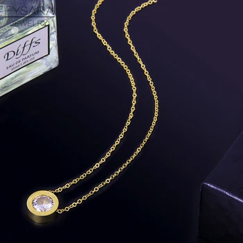 FYSARA Římské Číslice Náhrdelník Přívěsek Crystal Módní Prohlášení Krátký Náhrdelník Pro Ženy Luxusní Láska Náhrdelník Šperky Velkoobchod