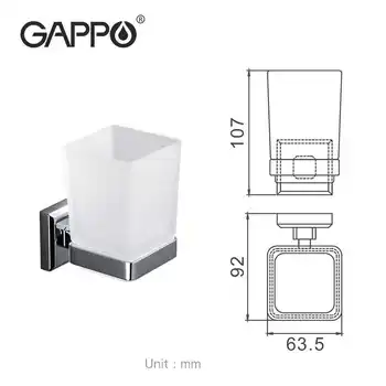 GAPPO Cup Sklenice Držáky Dvojitý Zubní Kartáček držák šálků Wall-mount Koupelnové Doplňky, vana hardware nastavit G3806/G3808
