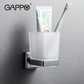 GAPPO Cup Sklenice Držáky Dvojitý Zubní Kartáček držák šálků Wall-mount Koupelnové Doplňky, vana hardware nastavit G3806/G3808