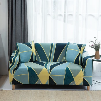 Geometrické/flower tištěné pohovka kryty úsek pro obývací pokoj pohovka kryt, elastické potahy levné domácí dekoraci nový styl
