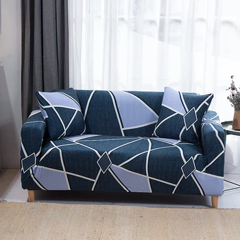 Geometrické/flower tištěné pohovka kryty úsek pro obývací pokoj pohovka kryt, elastické potahy levné domácí dekoraci nový styl