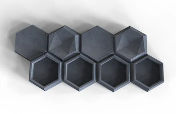 Geometrický design betonové stěny dlaždice silikonové formy cement TV pozadí zeď vložit plísní omítky dekorativní dlaždice zdi plíseň