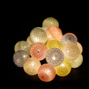 Girlanda LED Bavlna Koule Řetězec Víla Světla Novinka Noční Lampa Pro Chanuka Salon Patio Prázdninový Svatební Chirstmas Nákupní Centrum