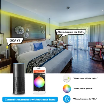GLEDOPTO ZIGBEE smart home RGBWW Led Ovladač pro LED pásek kompatibilní s echo plus zigbee 3.0 hub smartthings DC12-24V LED