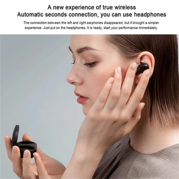Globální Verze Xiaomi Airdots TWS Bluetooth 5.0 Sluchátka Mi Pravda Bezdrátová Sluchátka Základní 2 Stereo Zvuk Mikrofon, Hlasové Ovládání