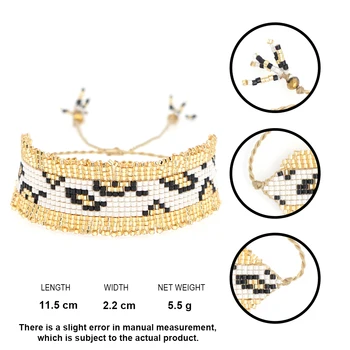 Go2boho Leopard Náramky Pro Ženy Pulseras Mujer Moda 2020 MIYUKI Zlatý Náramek Náramek Šperky, Ručně vyráběné automobilové příslušenství Velkoobchod