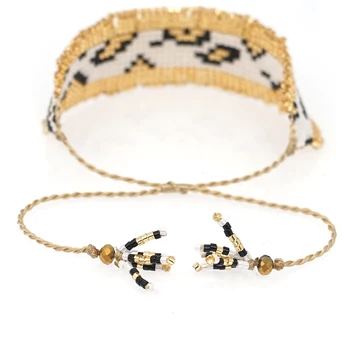 Go2boho Leopard Náramky Pro Ženy Pulseras Mujer Moda 2020 MIYUKI Zlatý Náramek Náramek Šperky, Ručně vyráběné automobilové příslušenství Velkoobchod