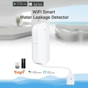 Graffiti WiFi Inteligentní Úniku Vody Alarm, Snímač Smart Home Přetečení Hladiny Vody Antirad Tuya App Ovládání Domácí Bezpečnostní