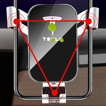 Gravitace Auto Telefon Držák Navigace, Držák Mobilního Telefonu Držák Přístrojový Panel Clip-on Držák pro Tesla Model 3 2017-2019